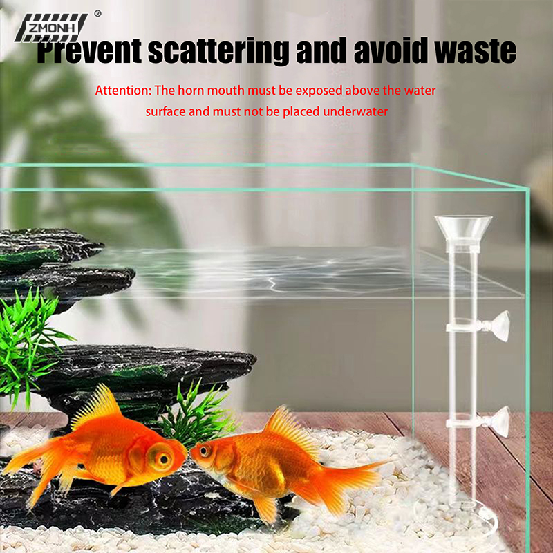 Aquarium Fish Food - [H]Acrylic Aquarium Feeder Tube Dish Transparent