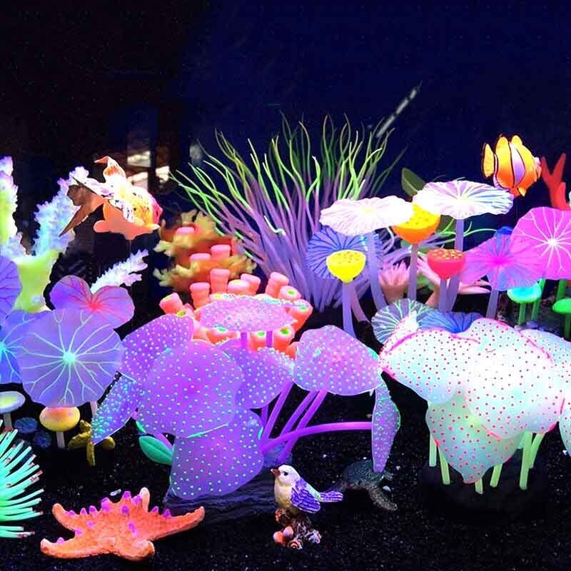 Silicone Glowing Landscape Art - Aquarium Fish Games recensione e prezzo