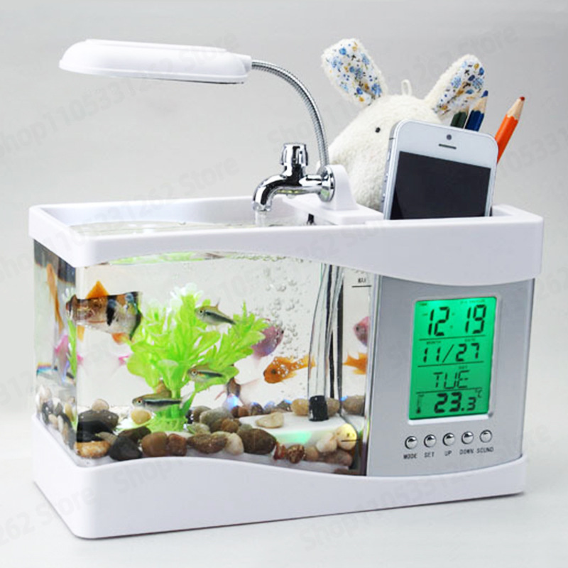 Mini Small Fish Tank Creative  - Aquarium Fish Logo recensione e prezzo
