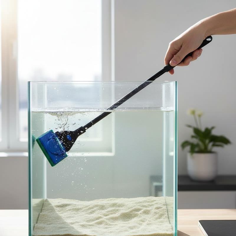 Fish Tank Glass Cleaning Brush - Aquarium Fish Long recensione e prezzo