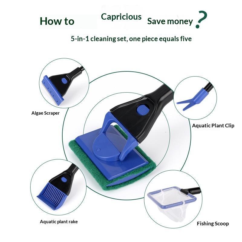 Fish Tank Glass Cleaning Brush - Aquarium Fish Long recensione e prezzo