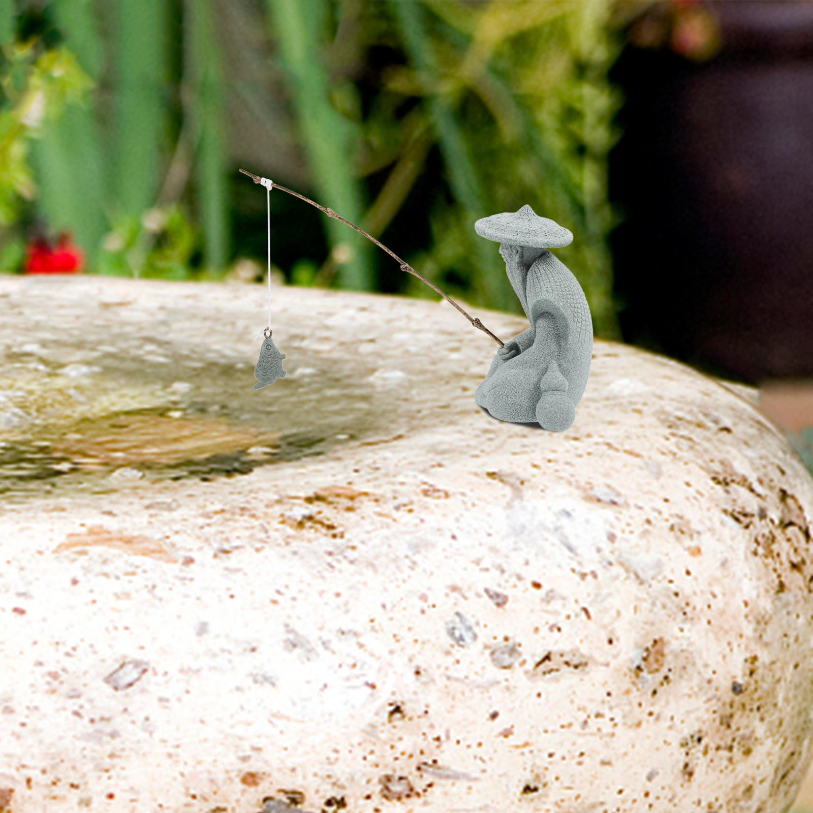 Small Resin Fisherman Statue A - Aquarium Fish Japanese recensione e prezzo