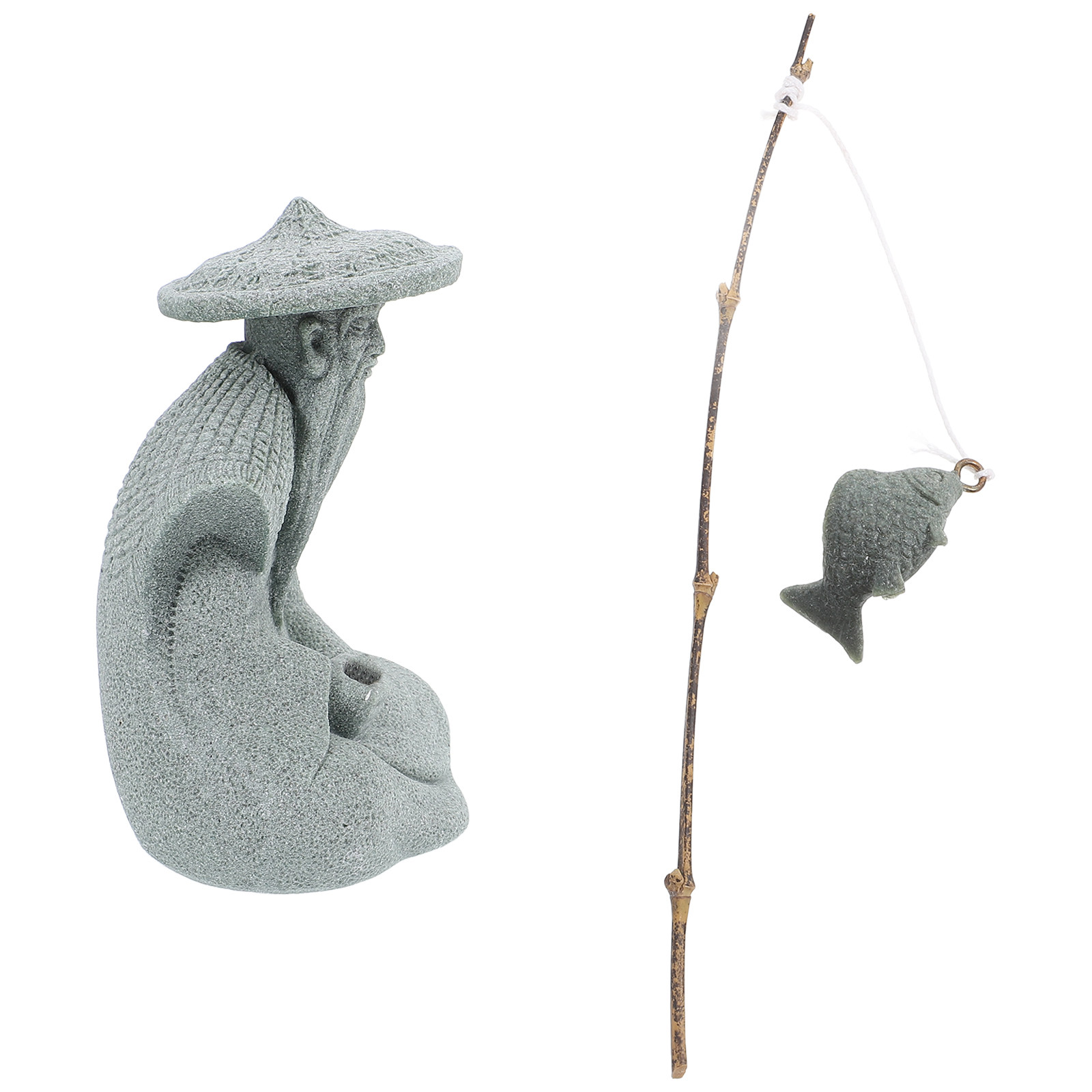 Small Resin Fisherman Statue A - Aquarium Fish Japanese recensione e prezzo
