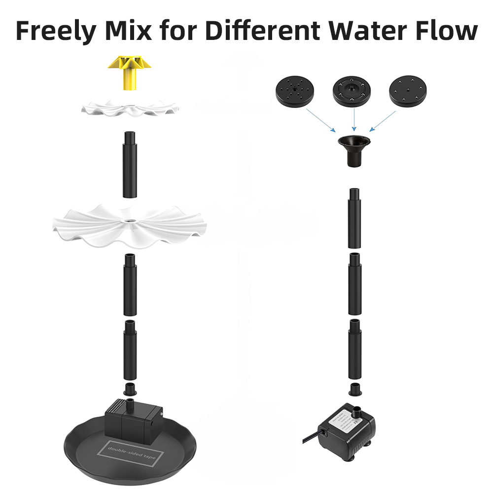 Solar Fountain Pump for Bird B - Aquarium Fish Pond recensione e prezzo