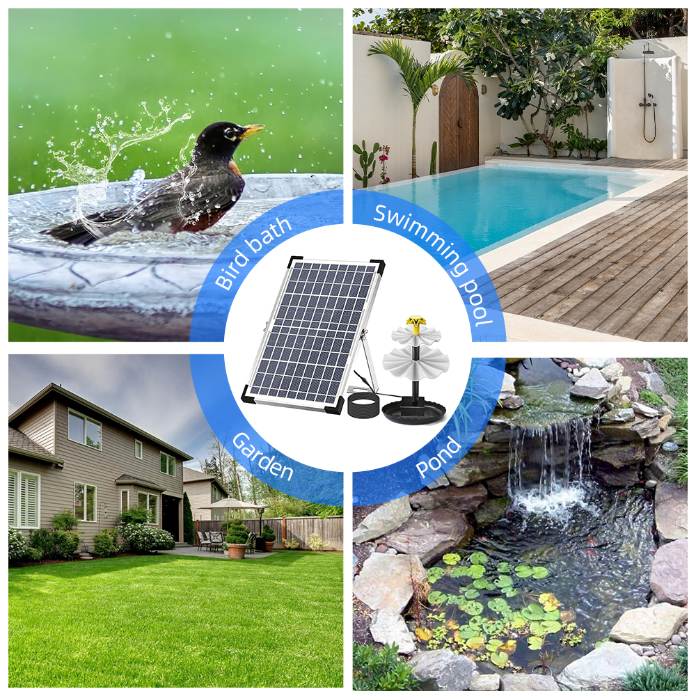 Solar Fountain Pump for Bird B - Aquarium Fish Pond recensione e prezzo