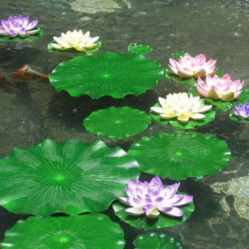 2026 Artificial Water Lily Lot - Aquarium Fish Pond recensione e prezzo