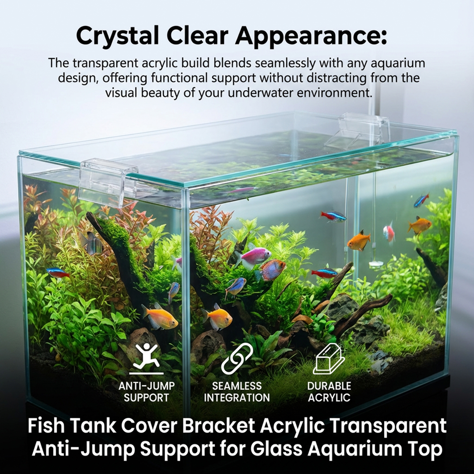10PCS Aquarium Acrylic Clips G - All Fish In Aquarium recensione e prezzo