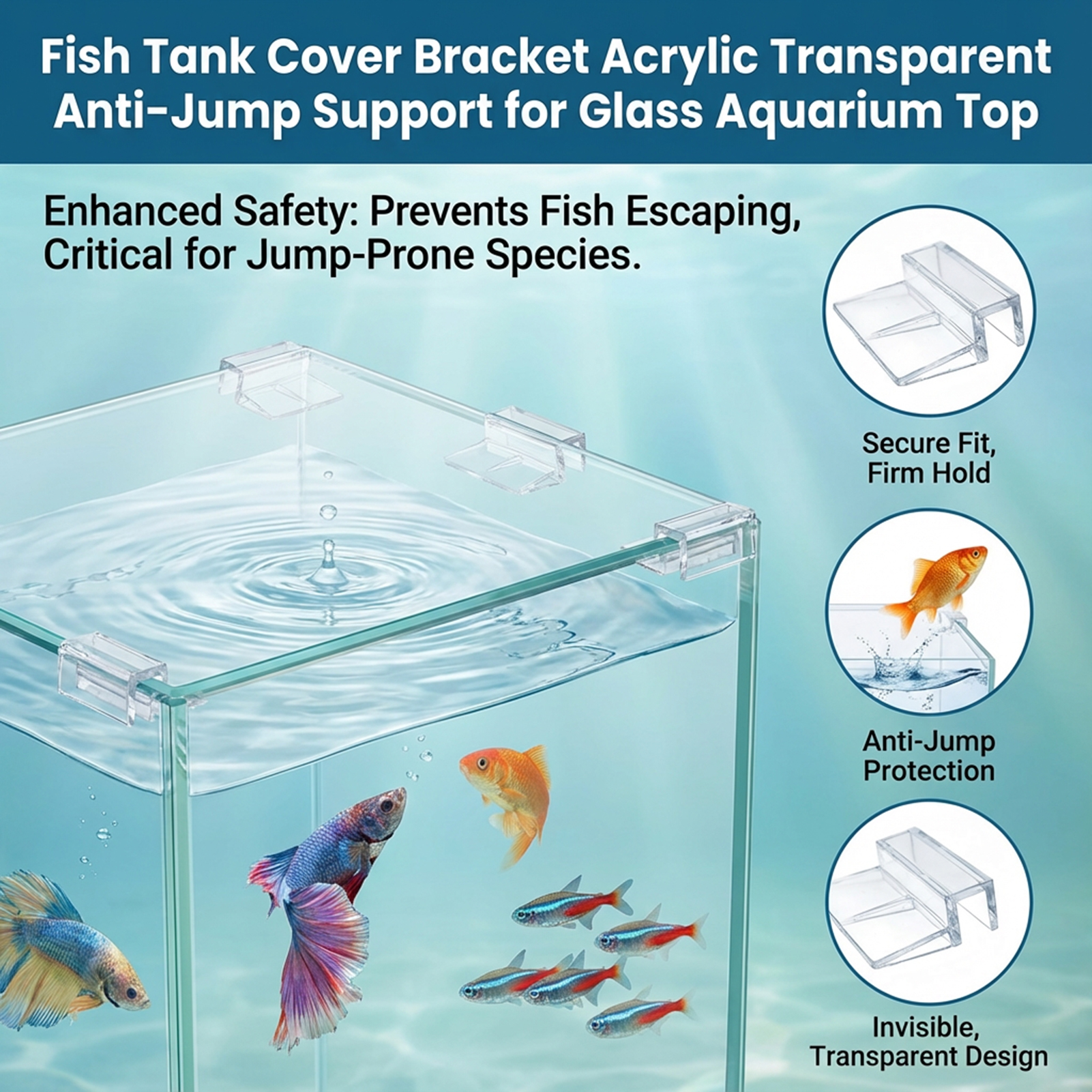 10PCS Aquarium Acrylic Clips G - All Fish In Aquarium recensione e prezzo