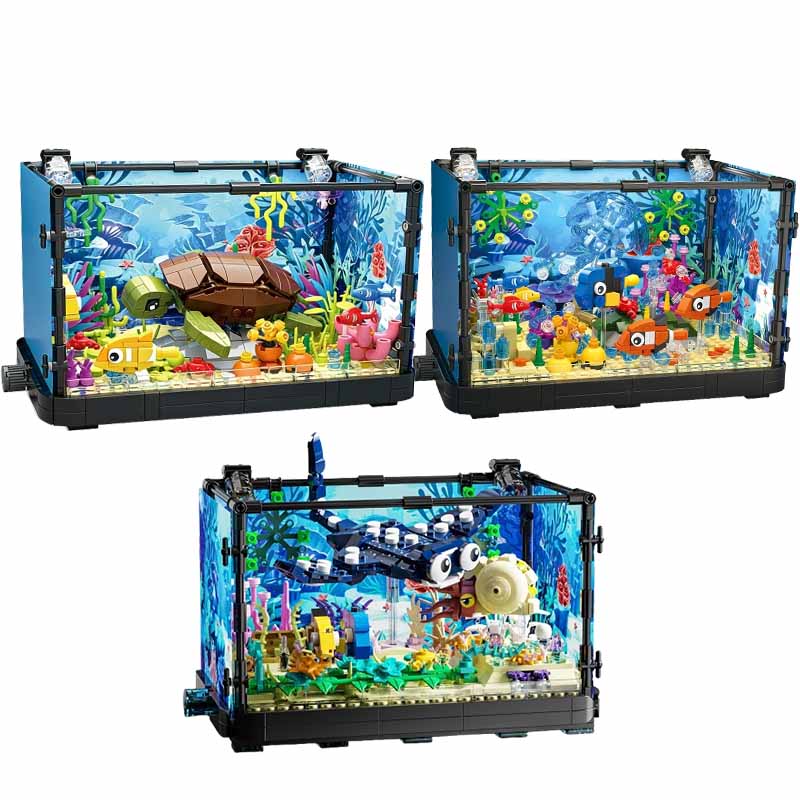 Fish Tank Building Block Set w - Aquarium Fish Games recensione e prezzo
