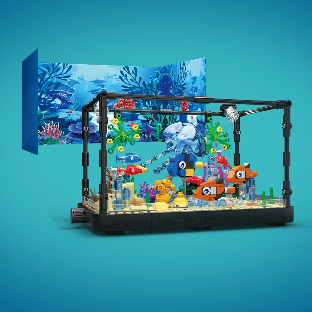 Fish Tank Building Block Set w - Aquarium Fish Games recensione e prezzo