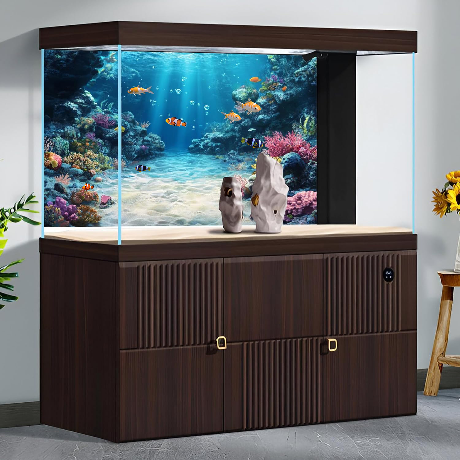 Rainbow Coral Reef，Fish tank b - Aquarium Fish Rainbow recensione e prezzo