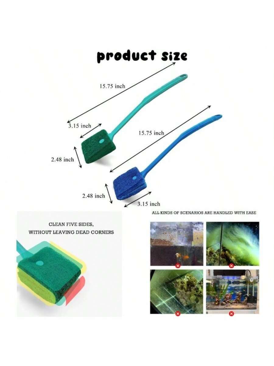 Aquarium Cleaning Brush - 2 PC - Aquarium Fish Long recensione e prezzo