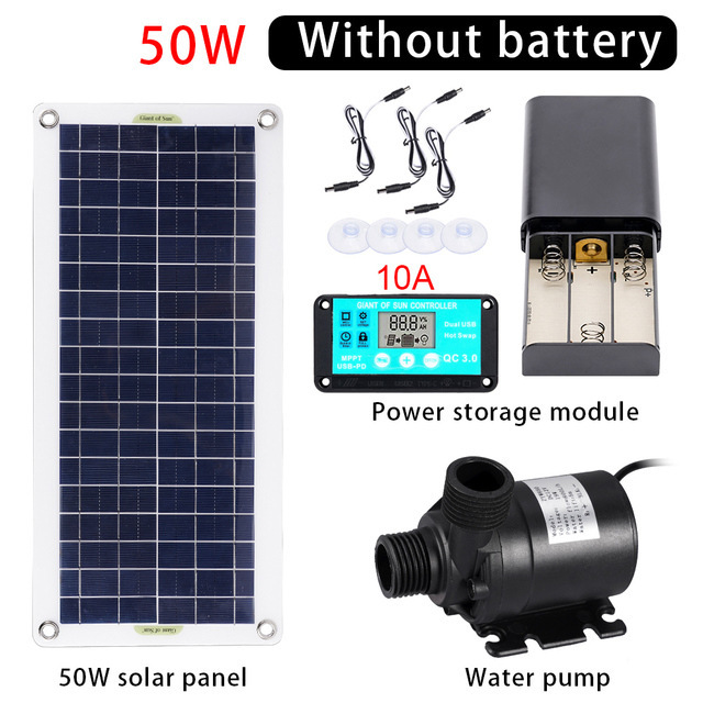 50W Solar Power Water Pump Set - Aquarium Fish Pond recensione e prezzo