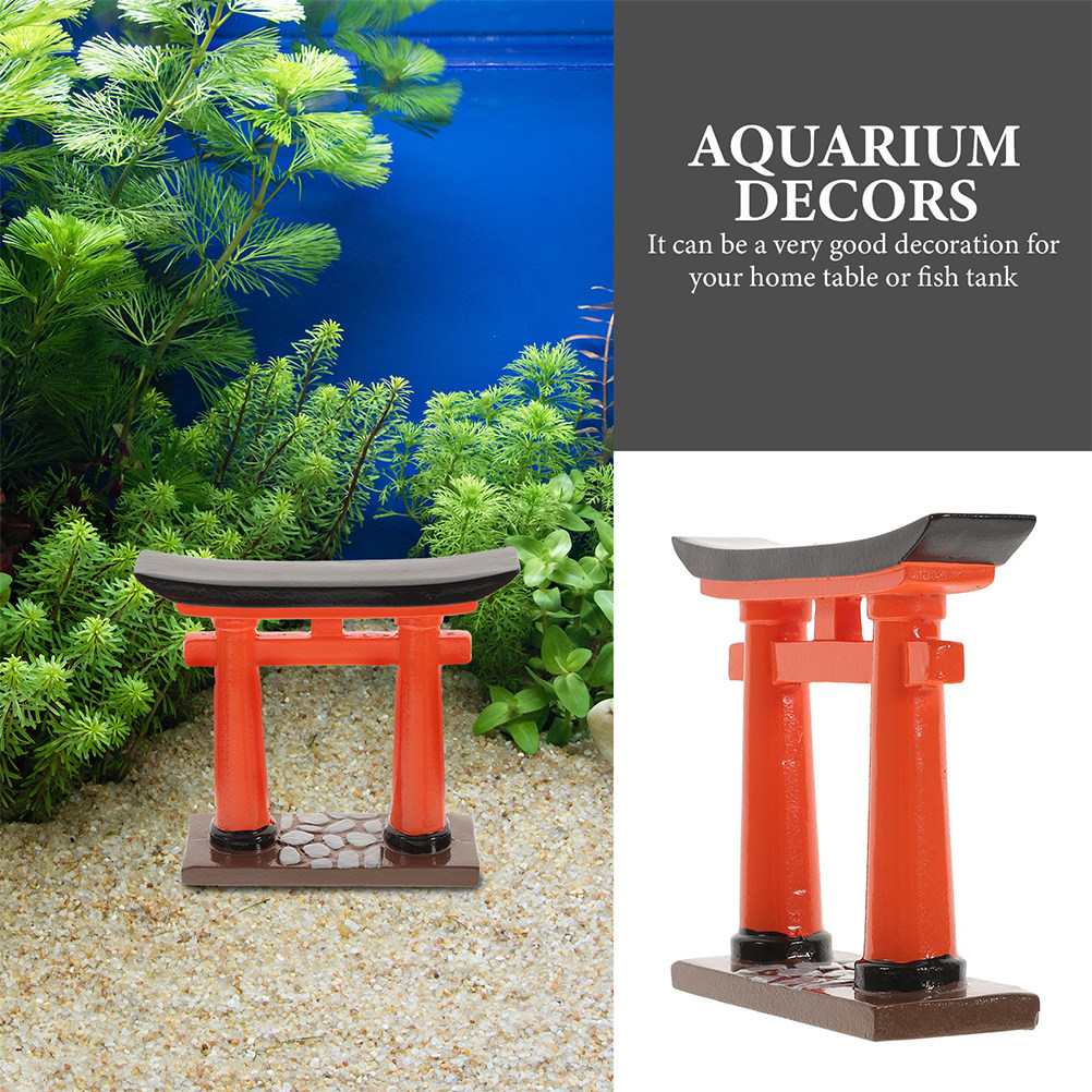 2Pcs Mini Japanese Torii Gate  - Aquarium Fish Japanese recensione e prezzo