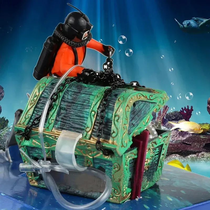 Resin Treasure Hunter Diver Fi - Aquarium Fish Games recensione e prezzo