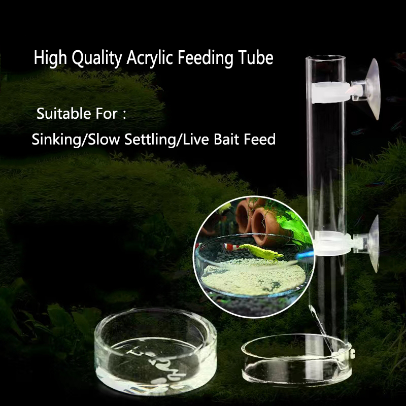 1Pcs Acrylic Aquarium Feeder T - Aquarium Fish Food recensione e prezzo